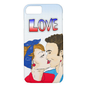 Case-Mate iPhone Case Couple Rétro Baiser Nostalgique Amour Vintage