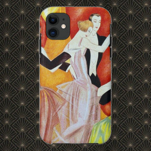 Coque Case-Mate Pour iPhone Couples de danse Art déco salle de bal des années 