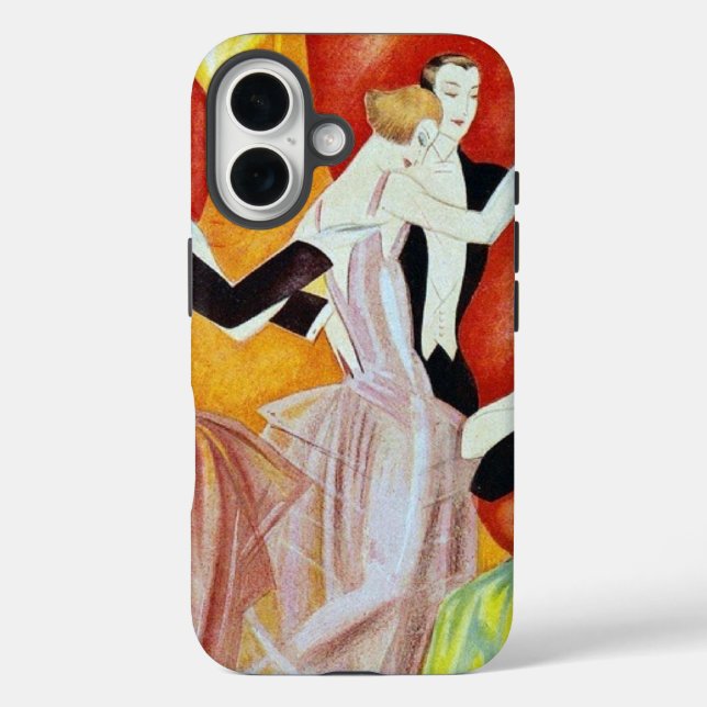 Coques Case-Mate iPhone Couples de danse Art déco Salon de bal des années  (Verso)