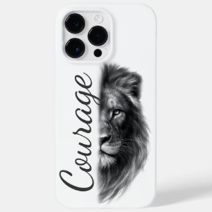 Coque Case-Mate iPhone Courage Lion Artistique Minimal-