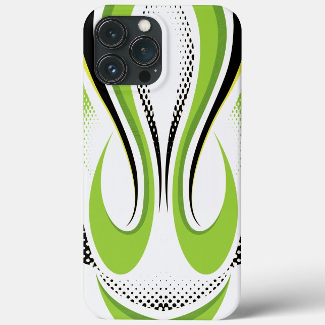 Coques Case-Mate iPhone Courbe Abstraite blanche et noire (Verso)