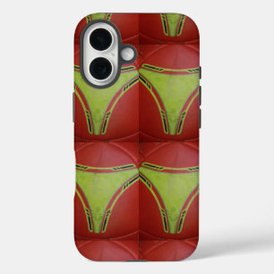 Coque Pour iPhone 16 Courbes jaunes dorées.JPG