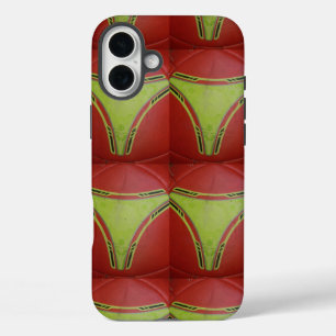 Coque Pour iPhone 16 Plus Courbes jaunes dorées.JPG