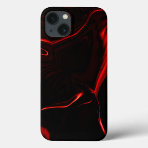 Case-Mate iPhone Case Courbes ou ondulations rouges dans les plus sombre