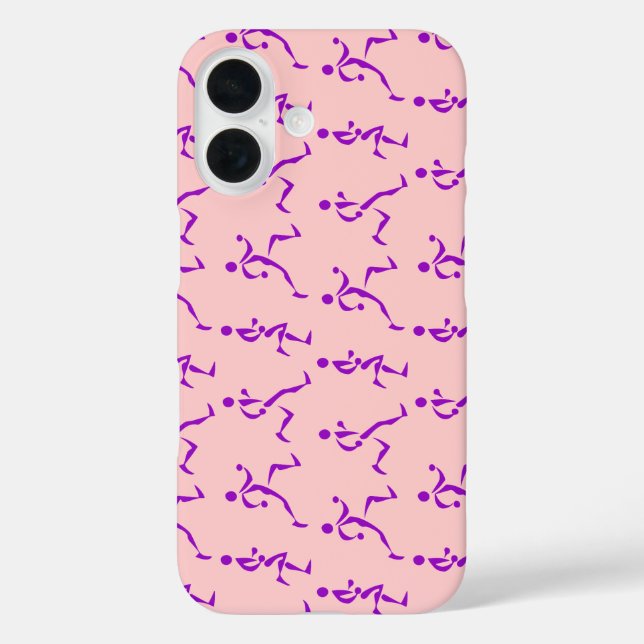 Coques Case-Mate iPhone Coureurs violets (Verso)