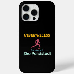 Coque Case-Mate iPhone Coureuse féministe Néanmoins Elle A Persisté