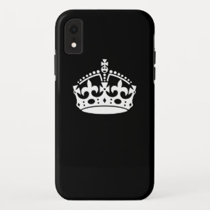 Coque Case-Mate iPhone Couronne de calme Iconique sur noir