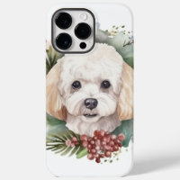 Couronne de Noël Caniche Fête de Chien Joyeux