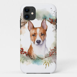 Case-Mate iPhone Case Couronne de Noël festive de Basenji