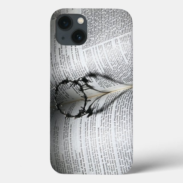 Coques Case-Mate iPhone Couronne d'épines Coeur et Bible (Verso)