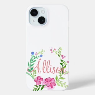 Coque Case-Mate iPhone Couronne florale personnalisée