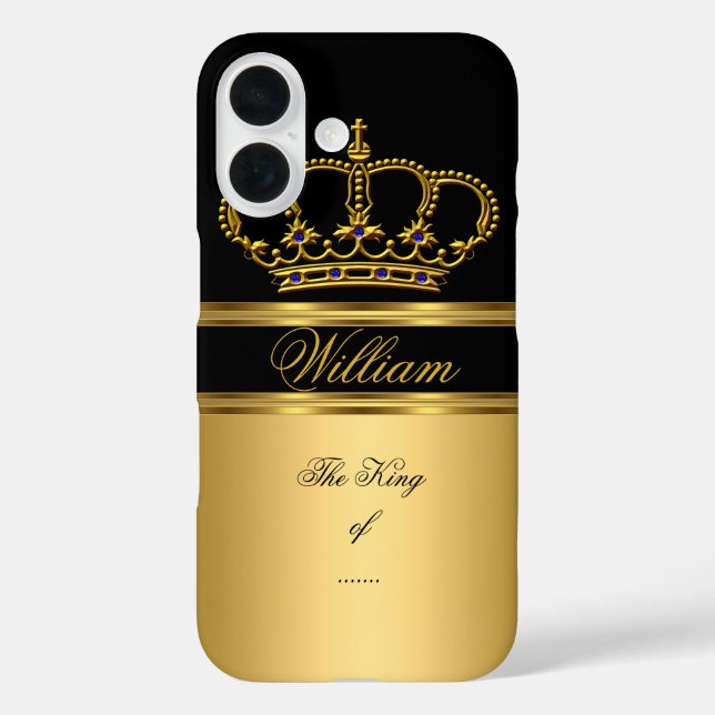 Coques Case-Mate iPhone Couronne noire or royal classe élégante 4b (Verso)