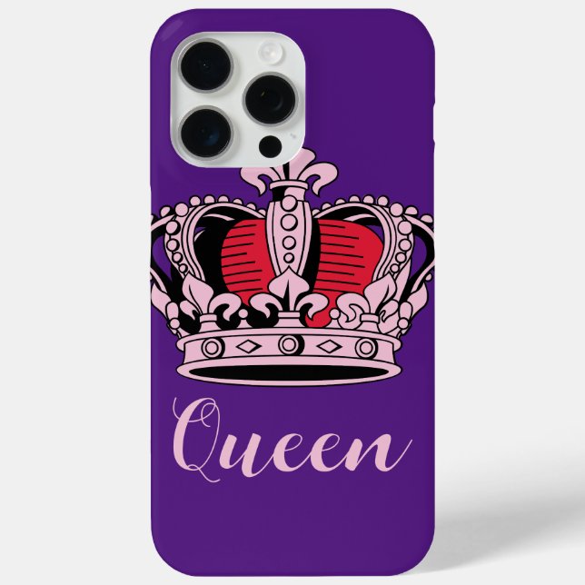 Coques Case-Mate iPhone Couronne Queen personnalisable (Verso)