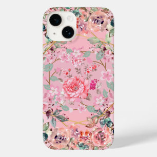 Coque Case-Mate iPhone Couronne rose florale, surcharge de fleurs