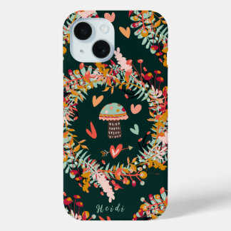 Coque Case-Mate iPhone Couronnes et cœurs de champignons