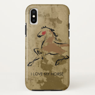 Coque iPhone X Course à cheval