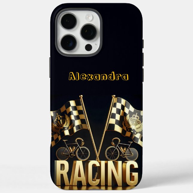 Coques Case-Mate iPhone Course de vélo excitante avec des drapeaux embléma (Verso)