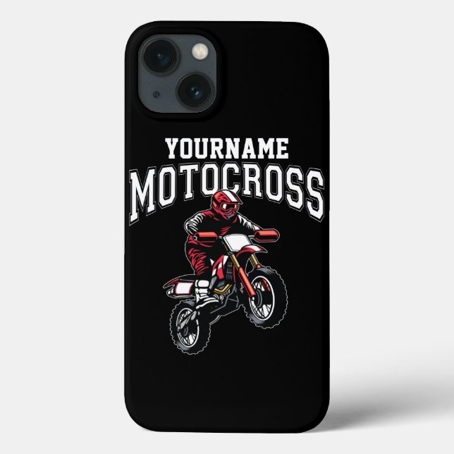 Coques Case-Mate iPhone Course Motocross Dirt Bike Rider personnalisée (Verso)