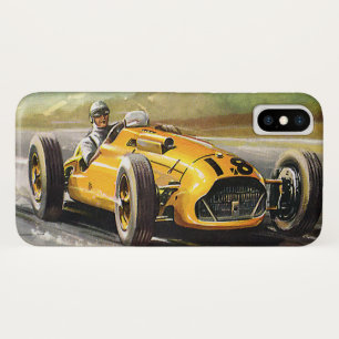 Coques Pour iPhone Course sportive vintage, course automobile de cour