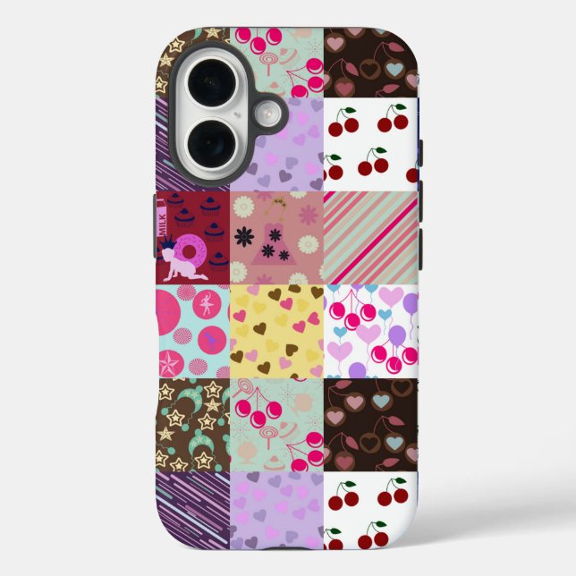 Coques Case-Mate iPhone courtepointe de mes motifs (Verso)