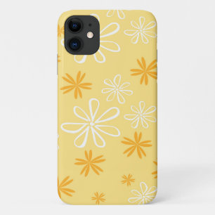 Case-Mate iPhone Case coussin décoratif à motif floral blanc et marron
