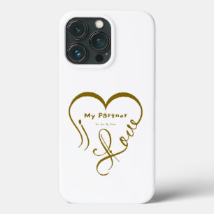 Case-Mate iPhone Case Coussin décoratif 'J'aime mon partenaire - Vous êt