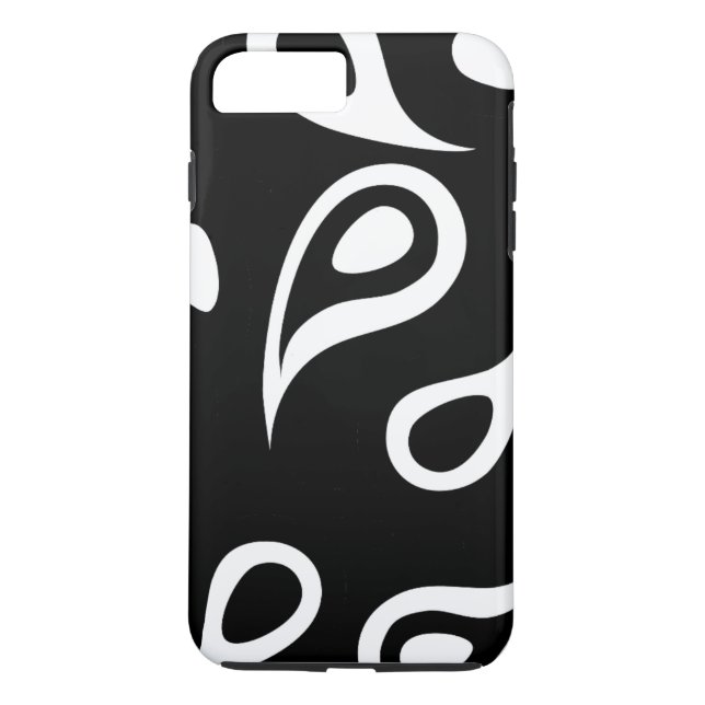 Coques Case-Mate iPhone Coussin noir et blanc personnalisé (Dos)