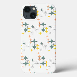 iPhone 13 Coque Coutume atomique moderne d'Eames Starbursts de la