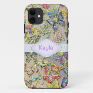 Coque iPhone 11 COUTUME CHIC PERSONNALISÉE de PAPILLON JE