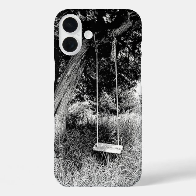 Coques Case-Mate iPhone Couture dans un vieil arbre noir et blanc (Verso)