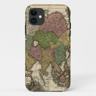 Coque iPhone 11 Couverture 1700 de l'iPhone 5 de carte du monde de