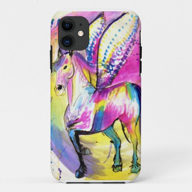 Coques Case-Mate iPhone Couverture à ailes de téléphone portable de cheval (Dos)