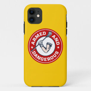 Coque iPhone 11 Couverture armée et dangereuse de lacrosse