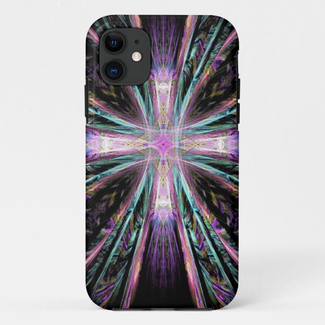 Coques Case-Mate iPhone Couverture croisée abstraite d'iPhone d'art (Dos)
