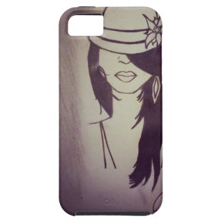 Coque Case-Mate iPhone 5 Couverture de l'iPhone 5 de fille de mode -