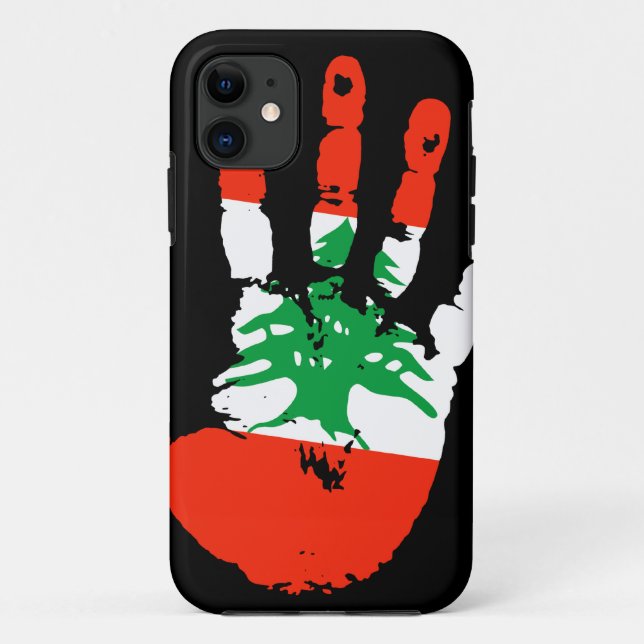 Coques Case-Mate iPhone Couverture de l'iPhone 5 du Liban Handprint (Dos)