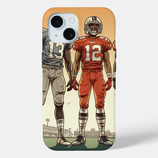 Coques Case-Mate iPhone Couverture de l'iphone football/football iPhone 16 (Verso)