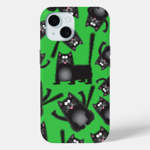 Coque Case-Mate iPhone Couverture de téléphone cellulaire pour chat noir 