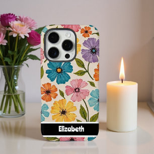 Coque iPhone 16 Pro Couverture de téléphone colorée