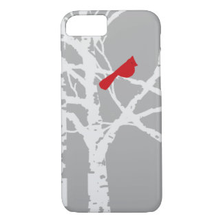 Coque iPhone 8/7 couverture d'iPhone. Cardinal sur la branche