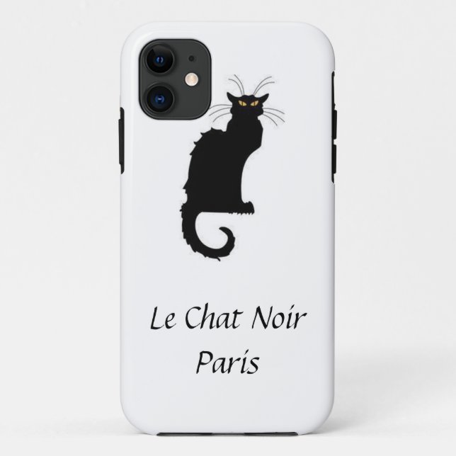 Coques Case-Mate iPhone Couverture d'iPhone de Le Chat Noir Paris (Dos)