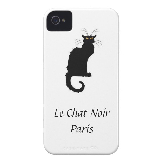 Coques Case-Mate iPhone Couverture d'iPhone de Le Chat Noir Paris (Dos)