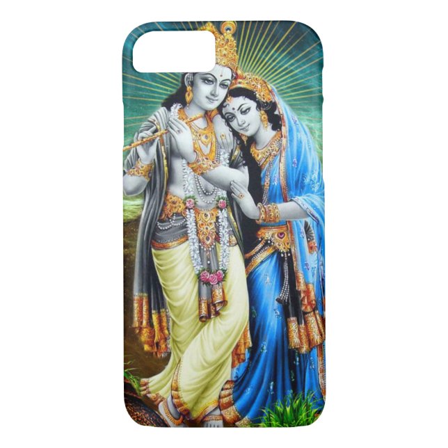Coques Case-Mate iPhone Couverture d'iPhone de Radha-Krishna (Dos)