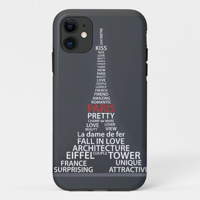 Coques Case-Mate iPhone Couverture d'iPhone de Tour Eiffel de Paris (Dos)