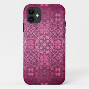Coques Pour iPhone Couverture florale d'imaginaire rose de passion