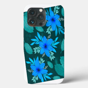 Case-Mate iPhone Case Couverture iPhone Blue Blossom Elegance