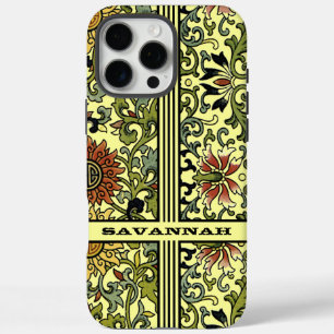Coques iPhone 16 Pro Max Couverture iPhone Damask personnalisée - Choisisse