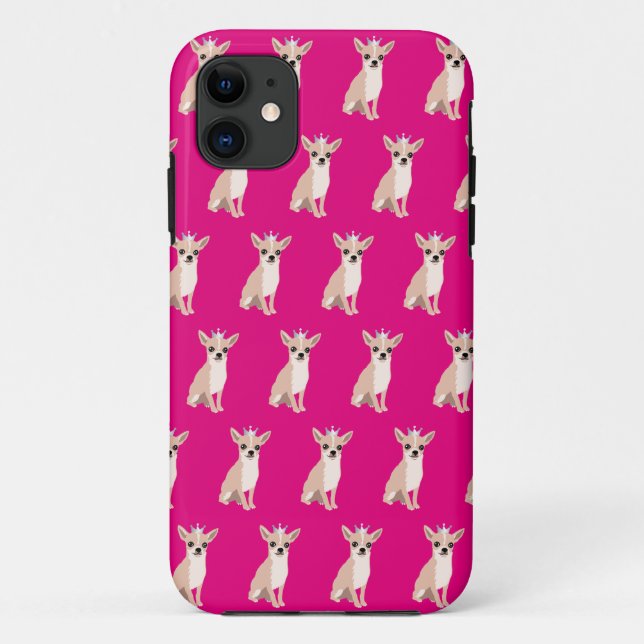 Coques Case-Mate iPhone Couverture mignonne d'iPhone de chien de chiwawa (Dos)