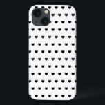 Case-Mate iPhone Case Couverture Motif de coeur noir et blanc pour iPhon<br><div class="desc">coeurs noirs design pois motif sur couverture blanche - customisez-le ! - vous pouvez changer la couleur arrière - plan par exemple en n'importe quelle couleur que vous voulez.</div>