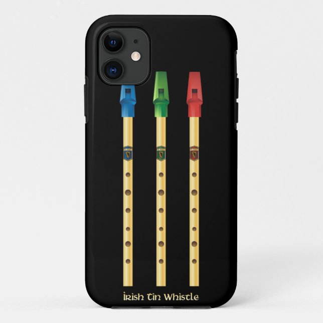 Coques Case-Mate iPhone Couverture noire irlandaise d'iPhone de (Dos)